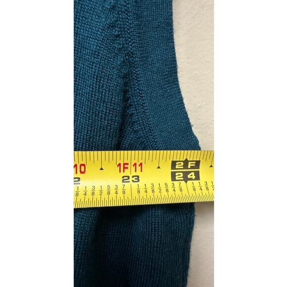 The Masters Blue Extraline Merino Wool Sweater Vest Size XL Flawed - Picture 10 of 11
